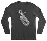 Bari Horn Long Sleeve Black Shirt