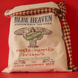 Farmhouse decor rustic country Heavy Primitive Flour Sack Rooster Feed Sack Makes Great Pillow Feeds Blue Heaven Windmill Bread Kisses Hugs